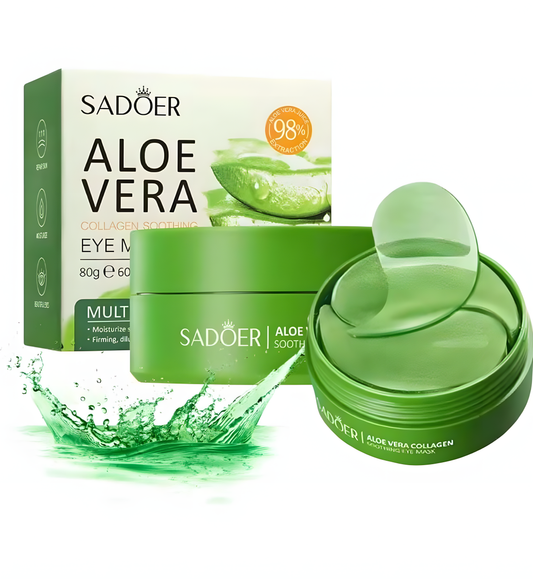 SADOER Aloe Vera Gel Collageen Oogmasker 4-in-1 - Anti-Aging, Hydrater