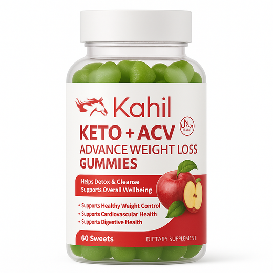 Kahil - Keto Appelazijn Gummies - Afslankpillen - Helpt bij Vetverbranding Detox en Energieboost