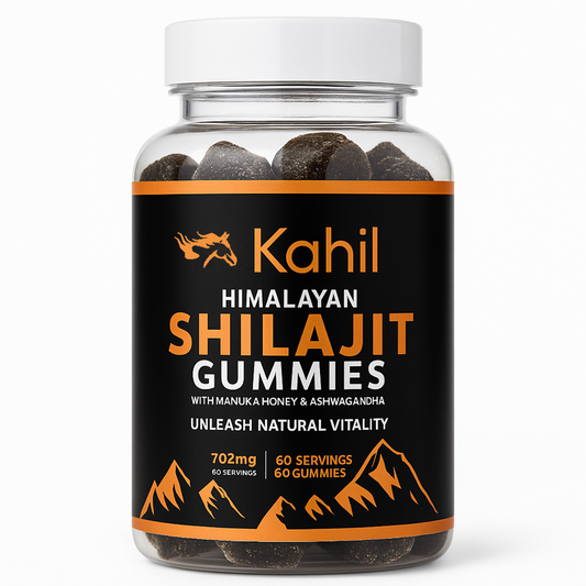 Kahil - Himalayan Shilajit Gummies - met Manuka Honing en Ashwagandha - 60 stuks