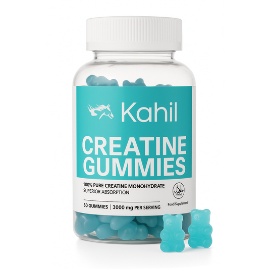 Kahil - Creatine Monohydraat Gummies - 3000mg - Bosbes Blauwbes - 60 Stuks