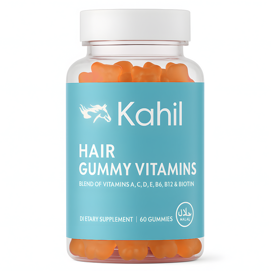 Kahil - Haar Vitamines Gummies - Biotin - 60 Gummies - Bevordert Haargroei - Haaruitval - Baard