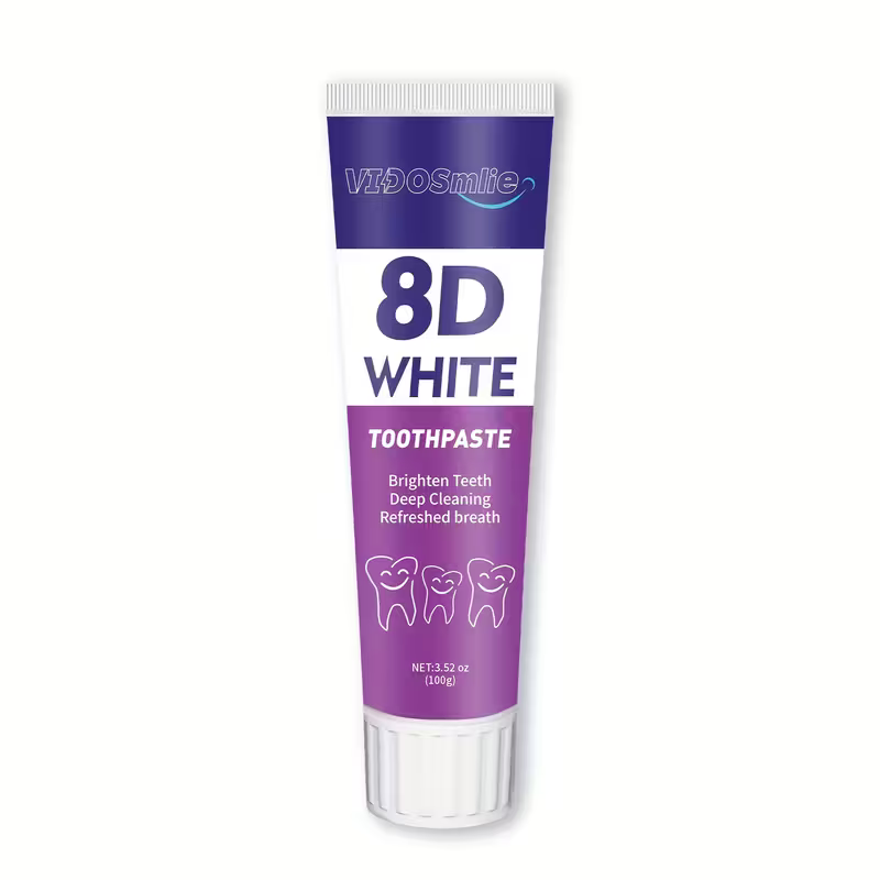 Tandenbleek Tandpasta - 8d - Mint Smaak - Witte Tanden - Diep Schoon -