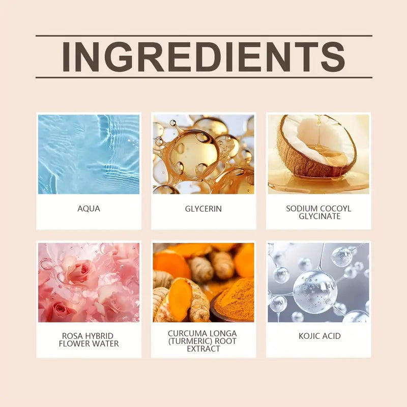 Kurkuma-Gesichtsreiniger mit Silikonbürste – Tiefenreinigende Kurkuma-Zitronencreme