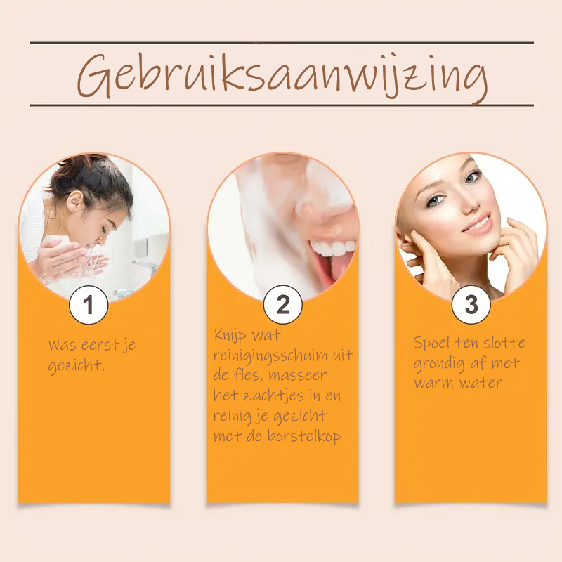 Kurkuma-Gesichtsreiniger mit Silikonbürste – Tiefenreinigende Kurkuma-Zitronencreme