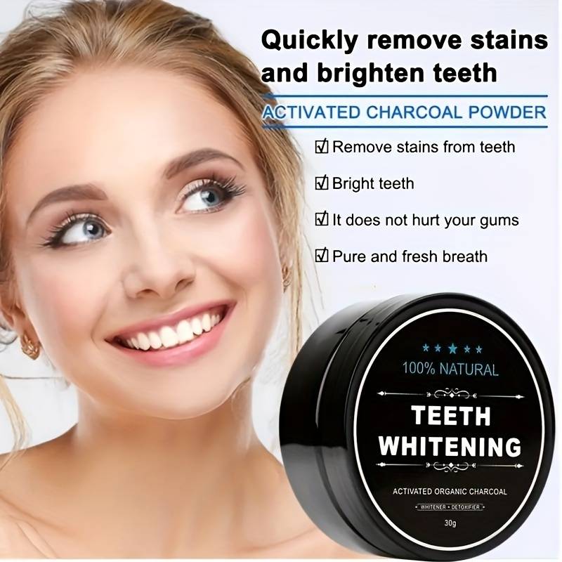 Tandenbleek Poeder - Houtkool Tandenbleek Set - Houtkool Tandenbleker